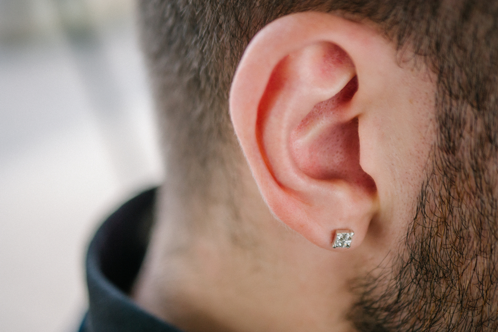 diamond ear piercings for guys